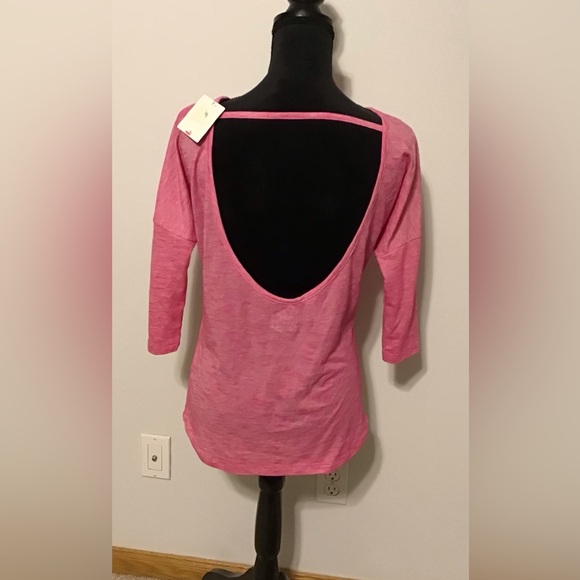Puma Women's Long Sleeve Pink Tee - Picture 3 of 5